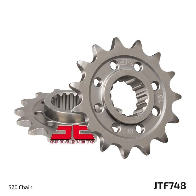 JT Sprockets Front OEM Type Rubber Cushioned Sprocket 15 Tooth 15T 520 Chain