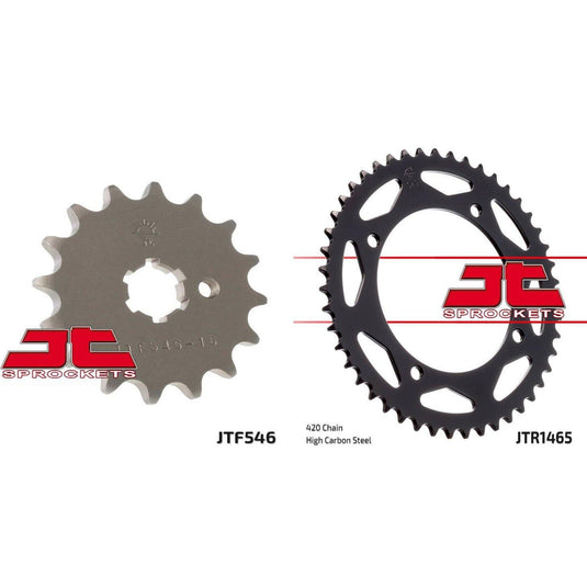 Front & Rear Sprocket Kit KAWASAKI KX65 A3-A6,A6F-A9F,AAF-ADF,AEF,AFF,AGF 02-16