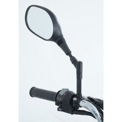 R&G Racing Black Mirror Risers For 2022-2024 Aprilia Tuareg 660