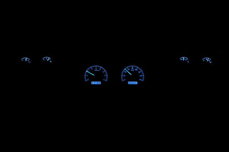 Load image into Gallery viewer, Dakota Digital 1973-1977 Chevrolet Malibu/Monte Carlo/El Camino/GMC Sprint VHX Black Blue Display Gauge Kit VHX-73C-CVL-K-B
