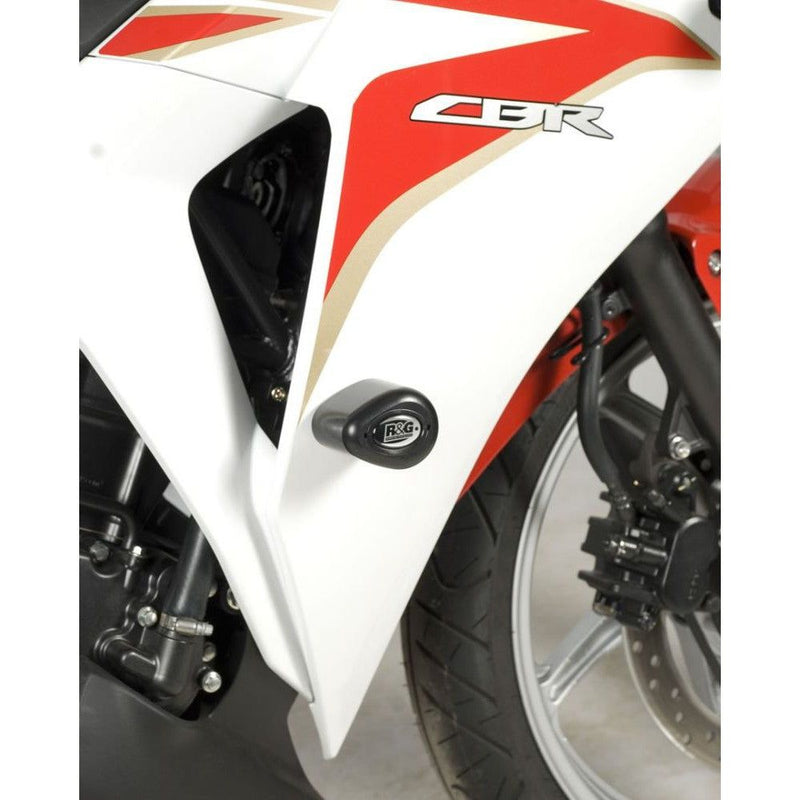 Load image into Gallery viewer, R&amp;G Racing Black Aero Style Crash Protectors For 2013-2015 Honda CB1300
