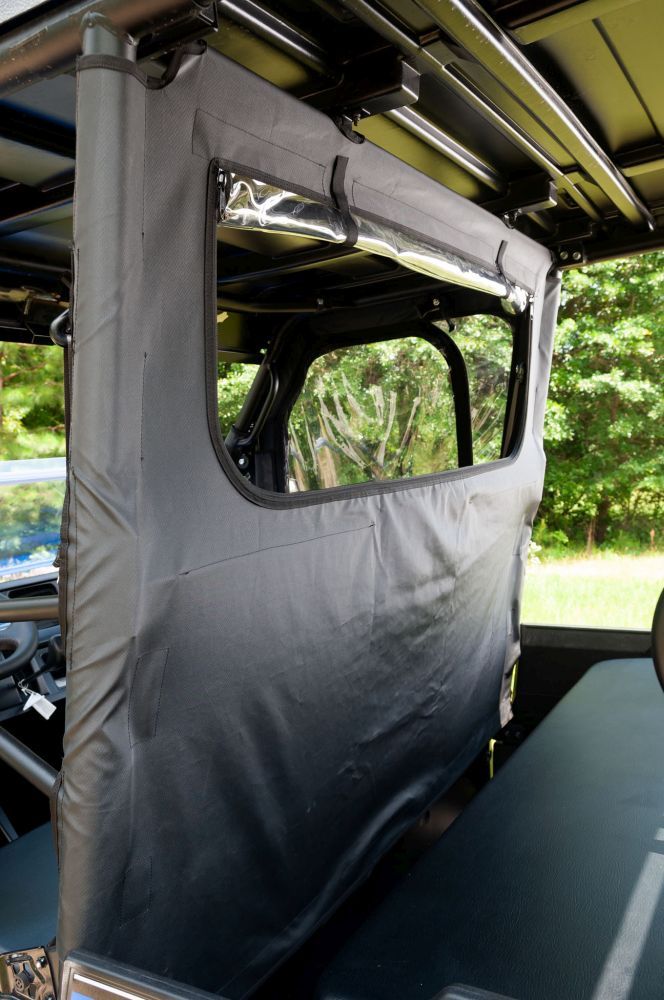 Load image into Gallery viewer, Seizmik Soft Rear Windshield &amp; Dust Panel For Kawasaki Mule Pro FX/FXT 50-04028
