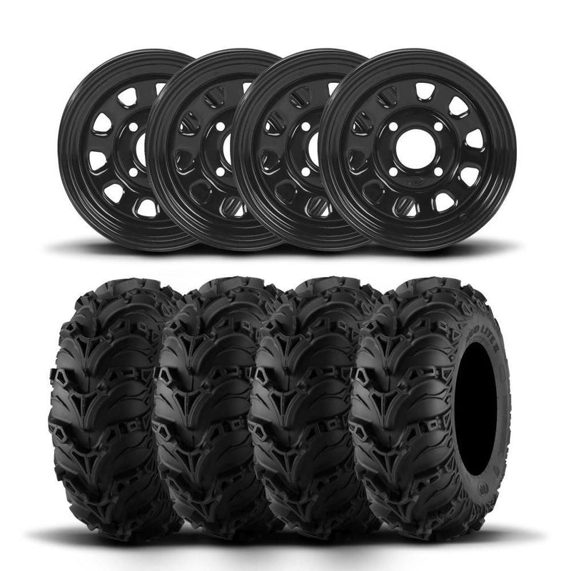 Load image into Gallery viewer, ITP Delta Steel 12" Wheels And Mud Lite II Tires [23x8-12]
