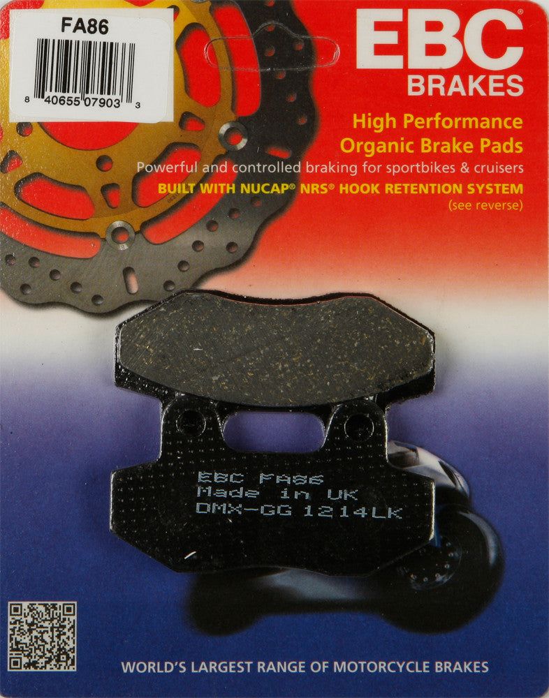 Load image into Gallery viewer, EBC 1 Pair HH Sintered Superbike Brake Pads MPN FA86
