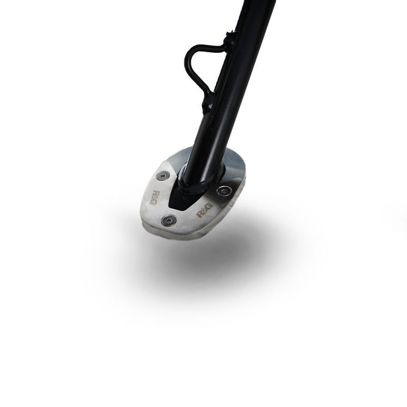 Load image into Gallery viewer, R&amp;G Racing Silver Kickstand Shoe For 2022-2024 Husqvarna Norden 901
