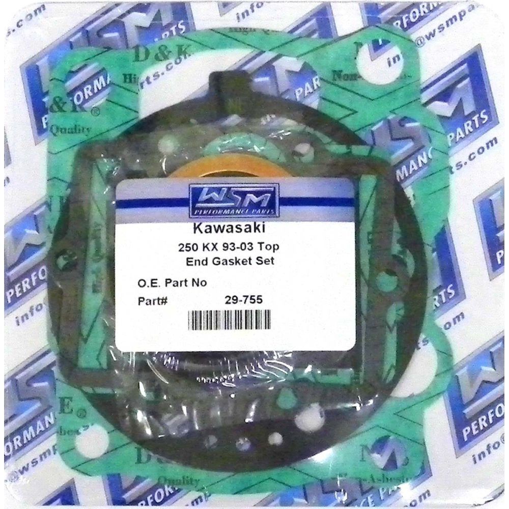 WSM Top End Gasket Kit For Kawasaki 250 KX 93-03 29-755