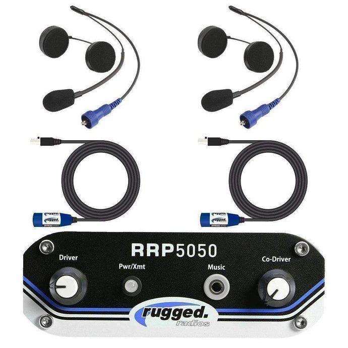 Rugged Radios RRP5050 2 Person Helmet Kit System 5050-2P-HK