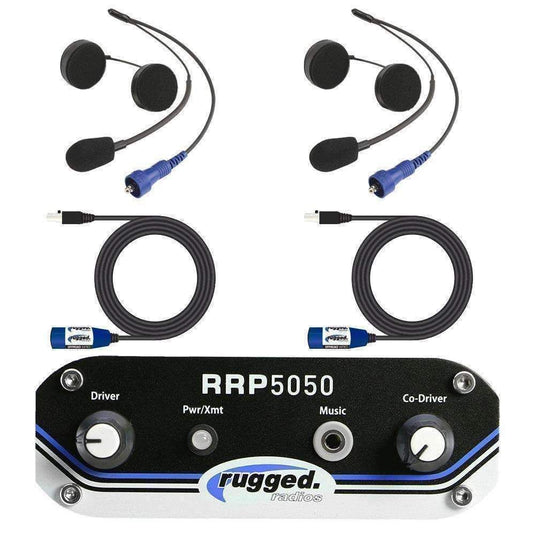 Rugged Radios RRP5050 2 Person Helmet Kit System 5050-2P-HK