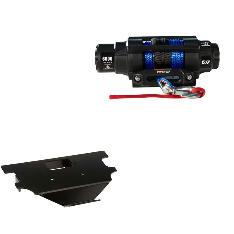 Load image into Gallery viewer, Viper 6000lbs V3 Winch Blue Rope With Mount For Honda Big Red 200 1982-1984
