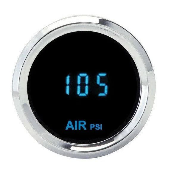 Load image into Gallery viewer, Dakota Digital Solarix 2-1/16&quot; Round Air Pressure Gauge Blue Display SLX-19-1
