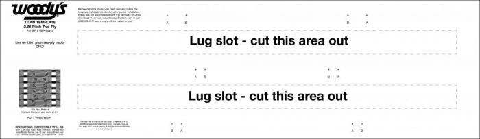 Load image into Gallery viewer, Woodys Stud Template Titan 2 Ply Tracks
