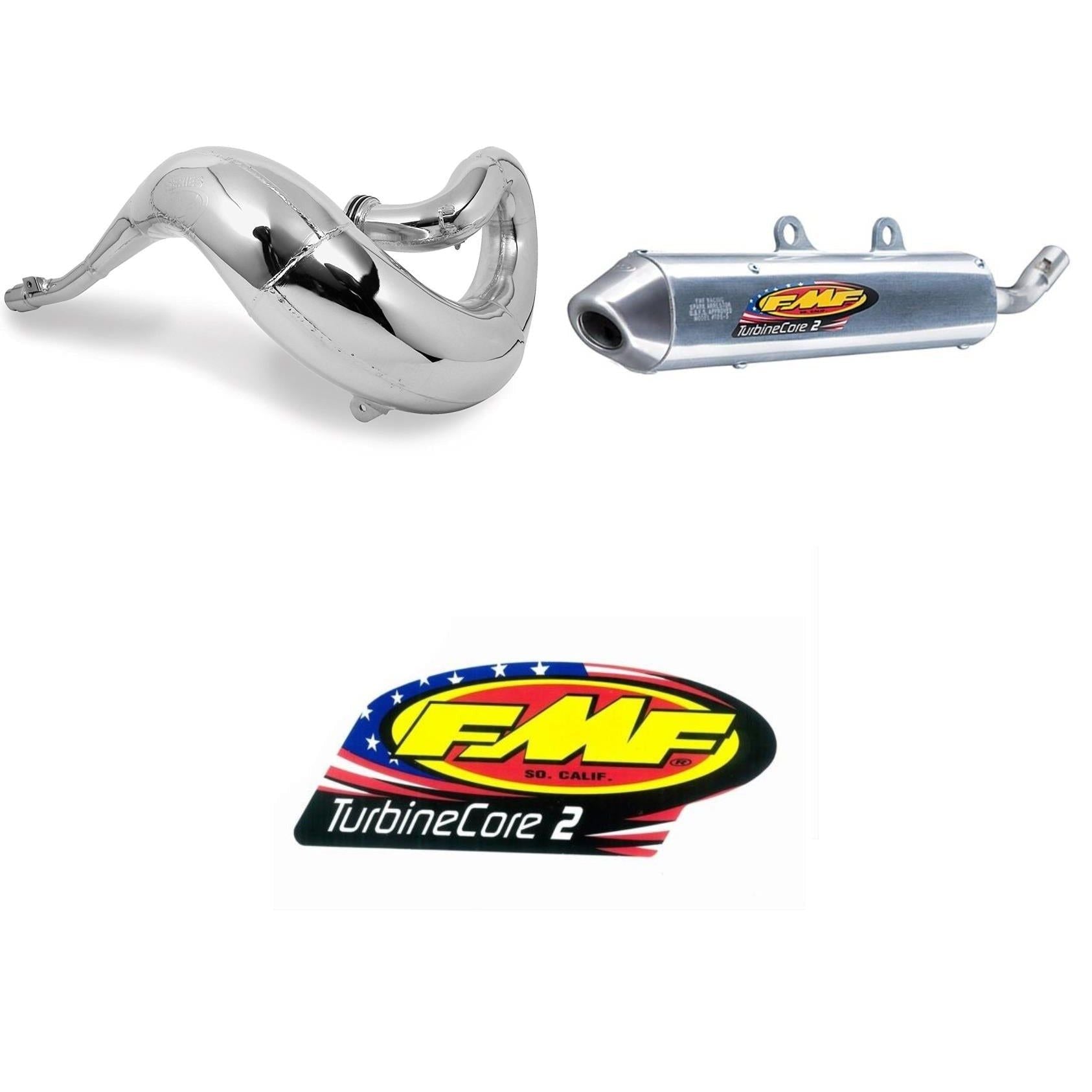 Fatty Exhaust Pipe & Turbinecore 2 Silencer with Decal for KTM 250 XC 2017