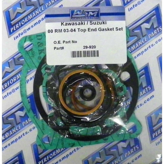WSM Top End Gasket Kit For Kawasaki / Suzuki 100 KX / RM 98-13 29-920