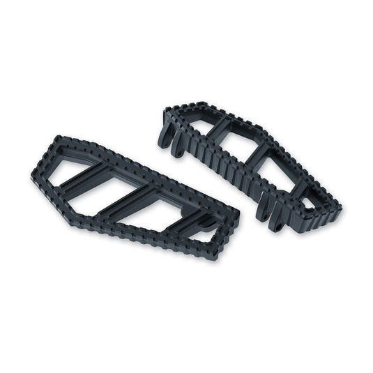 Kuryakyn Riot Black Cast Aluminum Floorboards Harley Touring Softail Dyna 83-18