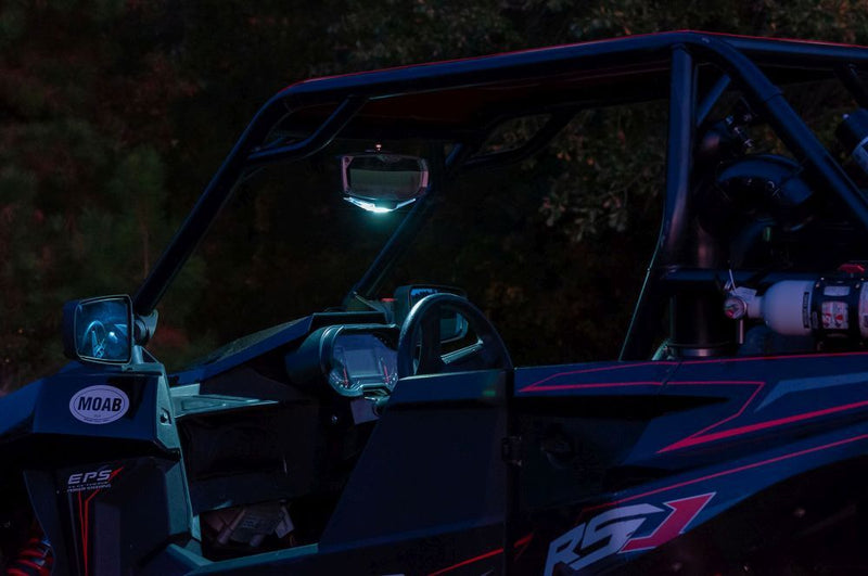 Load image into Gallery viewer, Seizmik Halo-RA LED Rearview Mirror with Cast Aluminum Bezel For Can-Am Defender
