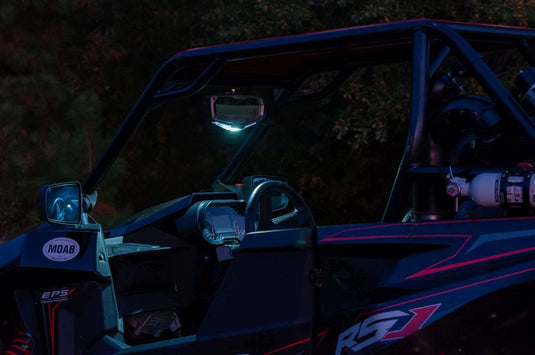 Seizmik Halo-RA LED Rearview Mirror with Cast Aluminum Bezel For Can-Am Defender