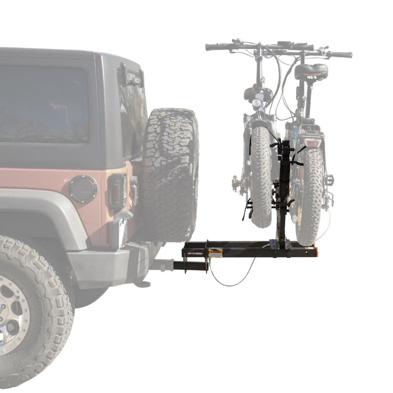 Load image into Gallery viewer, Let&#39;s Go Aero V-Lectric FAT PRO Two Fat Tire eBike Carrier fits 2&quot; Receiver Hitch (B00390)
