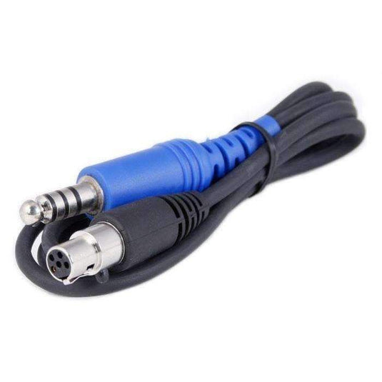 Rugged Radios OFFROAD Headsets Straight Cord Adapter Cable to Intercom CS-3H-OFF