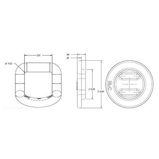 Heavy Duty Weld-On Rotating Tie-Down Ring
