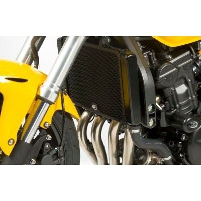 Load image into Gallery viewer, R&amp;G Racing Black Aluminum Radiator Guard For 2011-2012 Honda CB600 Hornet
