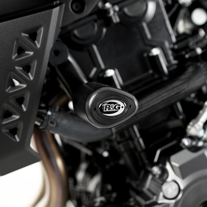 Load image into Gallery viewer, R&amp;G Racing Black Aero Style Crash Protection Bobbins For 2023-2024 Suzuki GSX-8S
