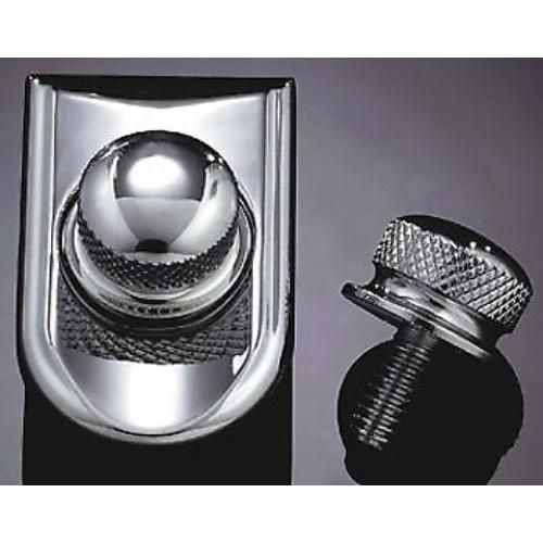 Load image into Gallery viewer, KURYAKYN CHROME SEAT SCREW AND BEAUTY CAP FOR HARLEY-DAVIDSON MODELS EACH 9035
