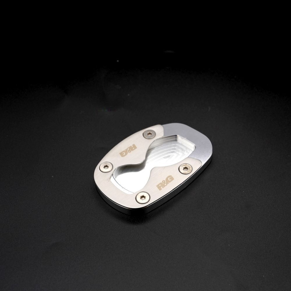 R&G Racing Silver Kickstand Shoe For 2020-2024 Yamaha MT-03