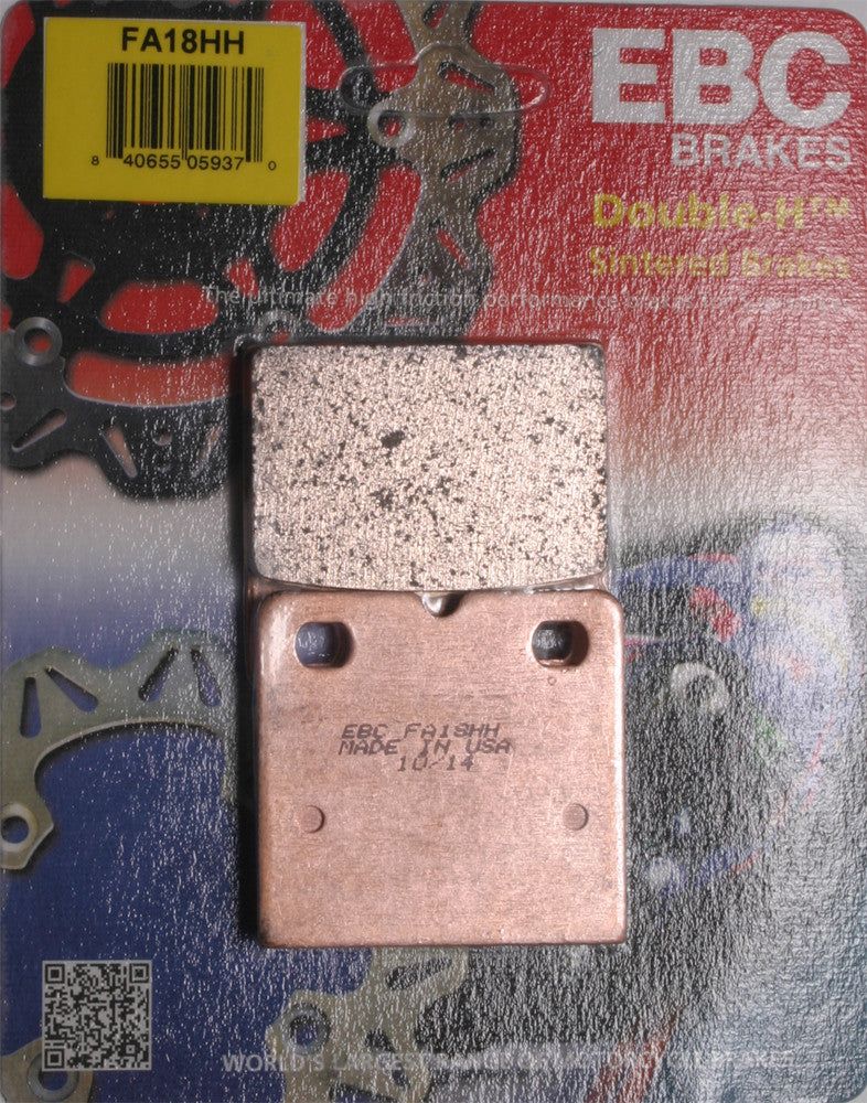 Load image into Gallery viewer, EBC 1 Pair Sintered HH Race Formula Brake Pads MPN FA18HH
