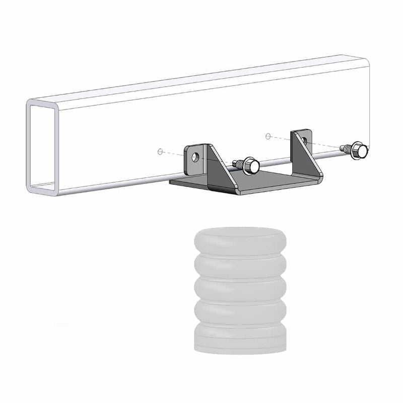 Load image into Gallery viewer, Trailer SumoSprings Contact Plate for Trailers with Springs not Directly Under Frame Rail. One Kit Needed Per Axle
