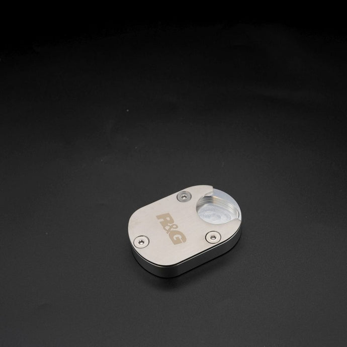 R&G Racing Silver Kickstand Shoe For 2024-2025 Aprilia RS457