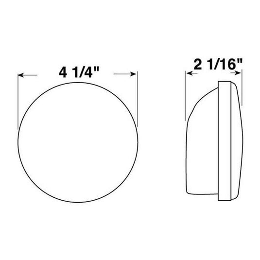 Clear 4 Inch Round Back-Up Light Kit