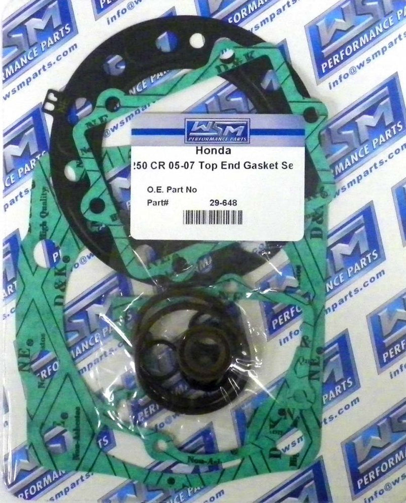 Load image into Gallery viewer, WSM Top End Gasket Kit For Honda 250 CR 05-07 29-648
