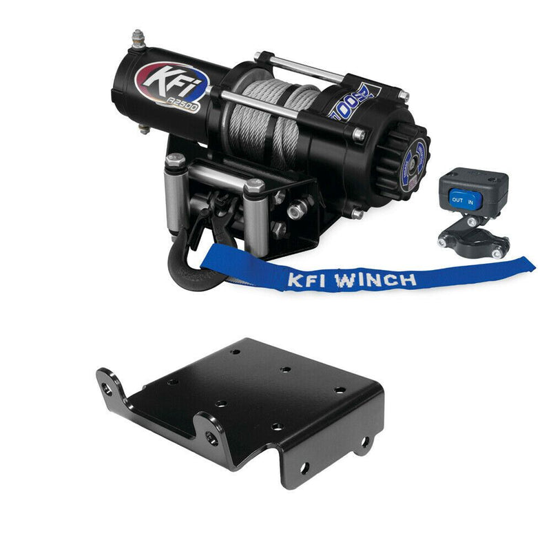 Load image into Gallery viewer, Winch Kit 2500 lb For Yamaha Big Bear 400 4x4 2007-2012 (Steel Cable)
