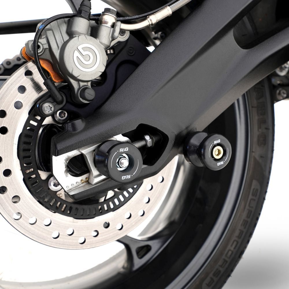 R&G Racing Black Cotton Reels Offset For 2006-2012 Triumph Daytona 675