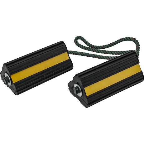 Load image into Gallery viewer, Rubber Wheel Chock Set - 1 Pair (2 Chocks)
