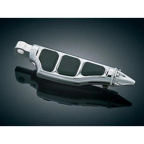 Load image into Gallery viewer, Kuryakyn Chrome Rubber Pointed Stiletto Footpeg Driver Cruise Pegs Pair Harley
