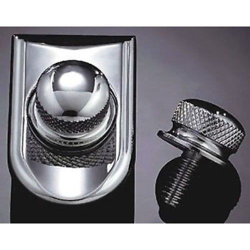 Load image into Gallery viewer, KURYAKYN CHROME SEAT SCREW AND BEAUTY CAP FOR HARLEY-DAVIDSON MODELS EACH 9035
