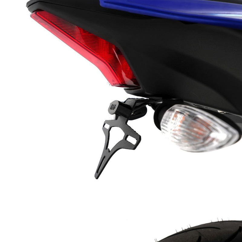 Load image into Gallery viewer, R&amp;G Racing Black Tail Tidy License Plate Holder For 2023-2024 Yamaha YZF-R125
