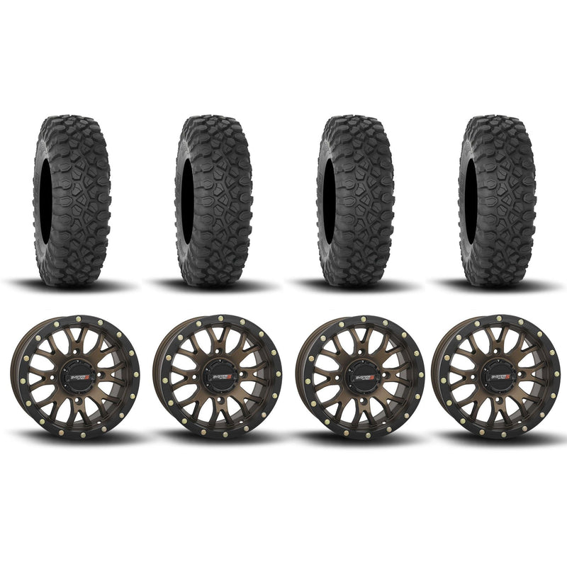 Load image into Gallery viewer, System 3 ST-3 Simulated Beadlock Bronze 15" Wheels And XC450 Tires [30x10R-15]
