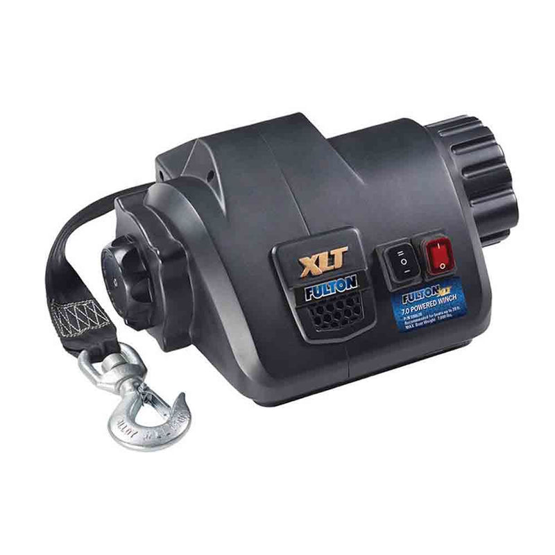 Load image into Gallery viewer, Fulton XLT Marine Trailer Winch, Powered, 7,000 lbs. Capacity, 15 ft. Strap
