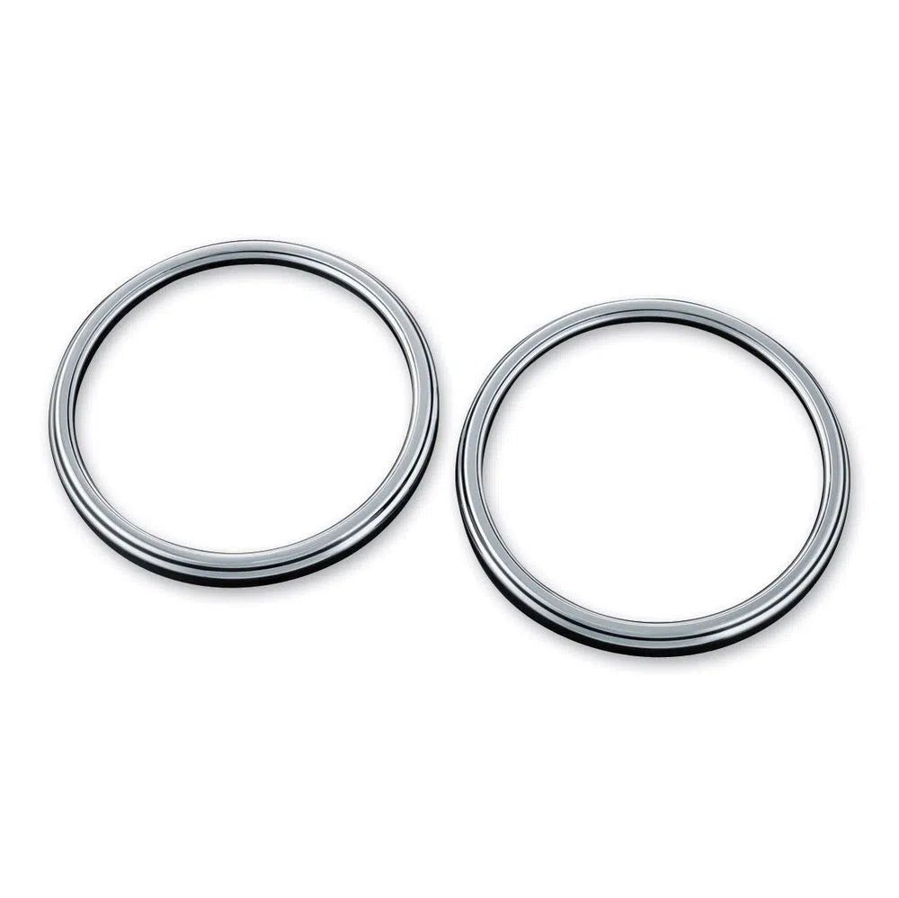 KURYAKYN CHROME CORONA FRONT SPEAKER GRILLS '14-2017 HARLEY TRI GLIDE ULTRA 7377