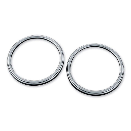 KURYAKYN CHROME CORONA FRONT SPEAKER GRILLS '14-2017 HARLEY TRI GLIDE ULTRA 7377