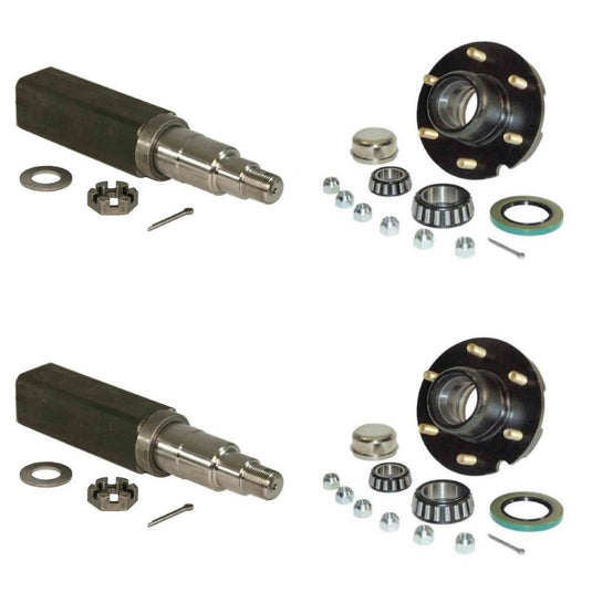 Trailer Axle Kit - 6000# - (two) 6 on 5 1/2