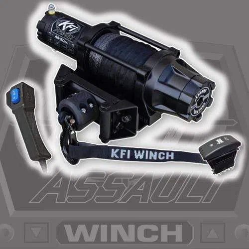 Load image into Gallery viewer, KFI 5000 lb Assault Winch (Wide) And Optional Mount
