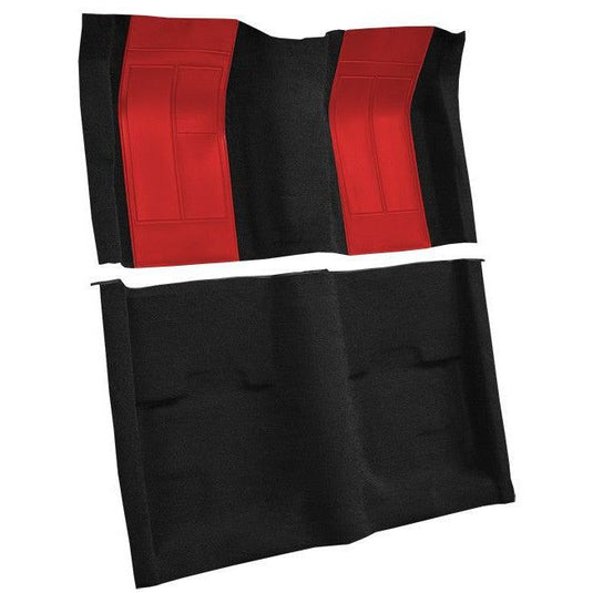 ACC Replacement Carpet Kit For 1970 Ford Mustang Mach I with 2 Red Inserts Fastback - CHOOSE COLOR