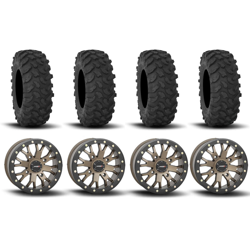 Load image into Gallery viewer, System 3 SB-4 Beadlock Bronze 15" Wheels And XTR370 Tires [32x10-15]
