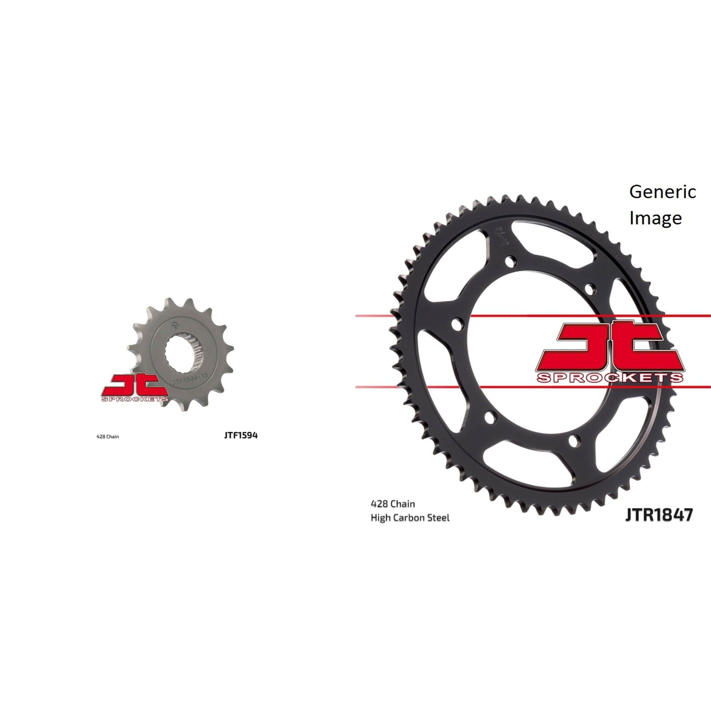 Front and Rear Steel Sprocket Kit for OffRoad YAMAHA XT250 2008-2015