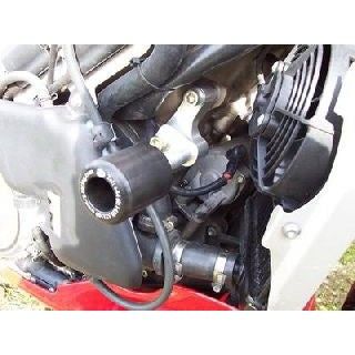 Load image into Gallery viewer, R&amp;G Racing Black Classic Style Crash Protectors For 2003-2005 Aprilia Tuono 1000
