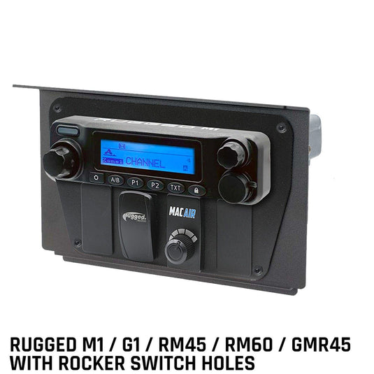 Rugged Radios Polaris XP1 Mount Kit for M1 / G1 / RM60 / GMR45 Radio and Rugged Intercom