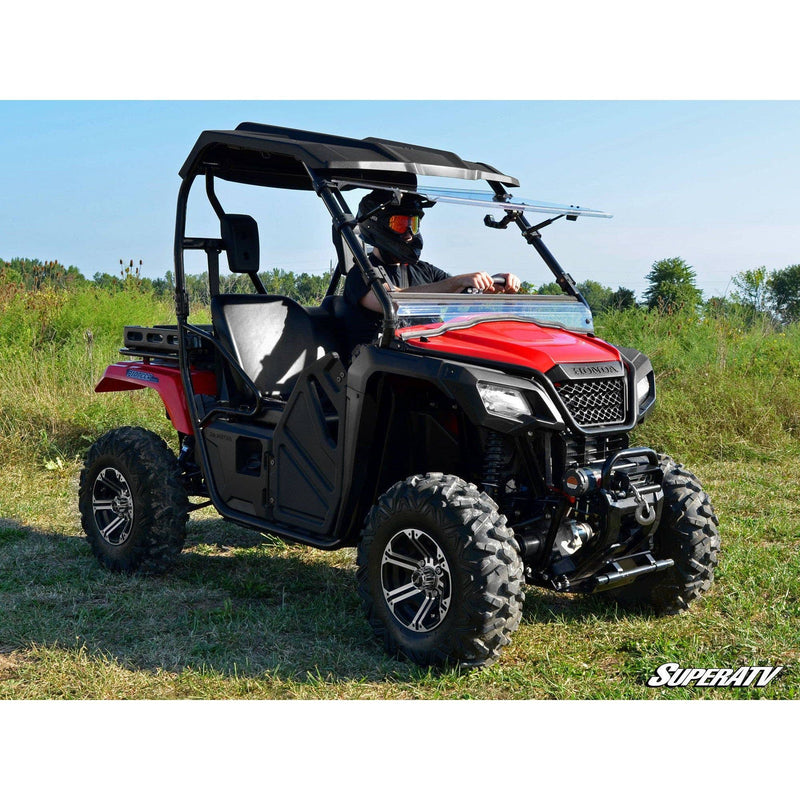 Load image into Gallery viewer, SuperATV Honda Pioneer 500 Scratch Resistant Flip Windshield FWS-H-PIO500-70
